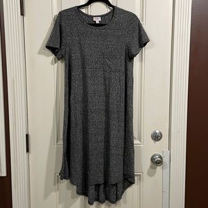 LuLaRoe Carly dress size S in grey heather NWOT